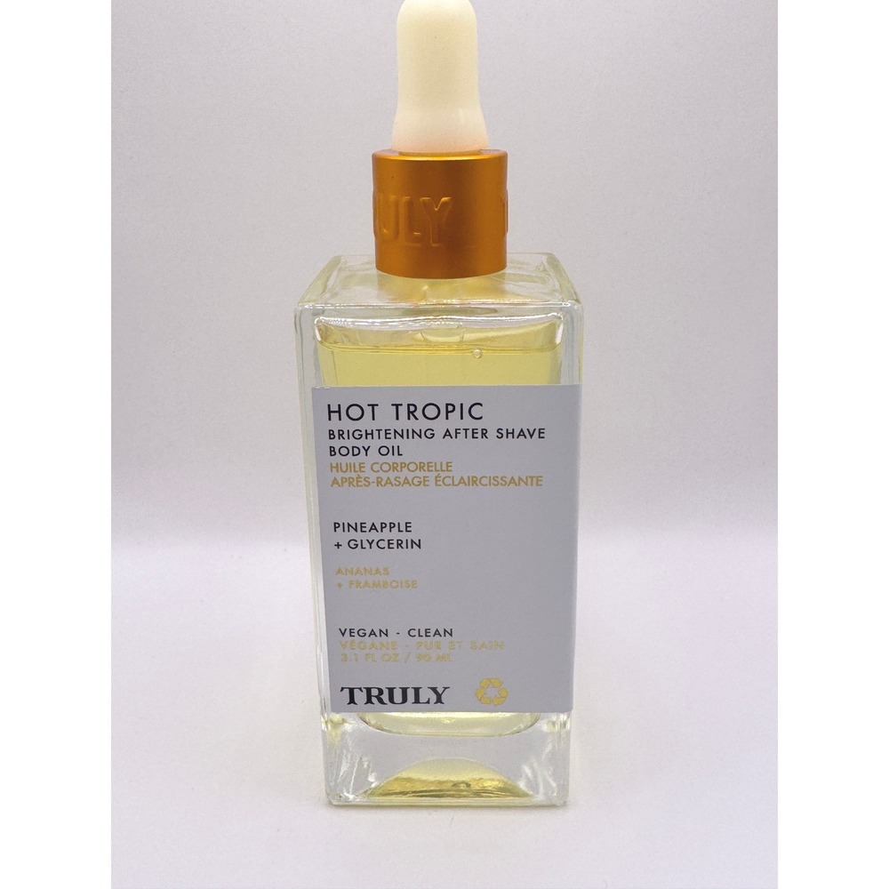 Truly Beauty Hot Tropic Brightening After Shave Body Oil Pineapple 3oz NEW